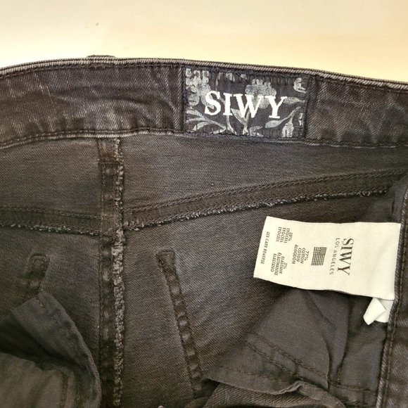SIWY Black Jeans with Crystal Embellished Front - Picture 2 of 5